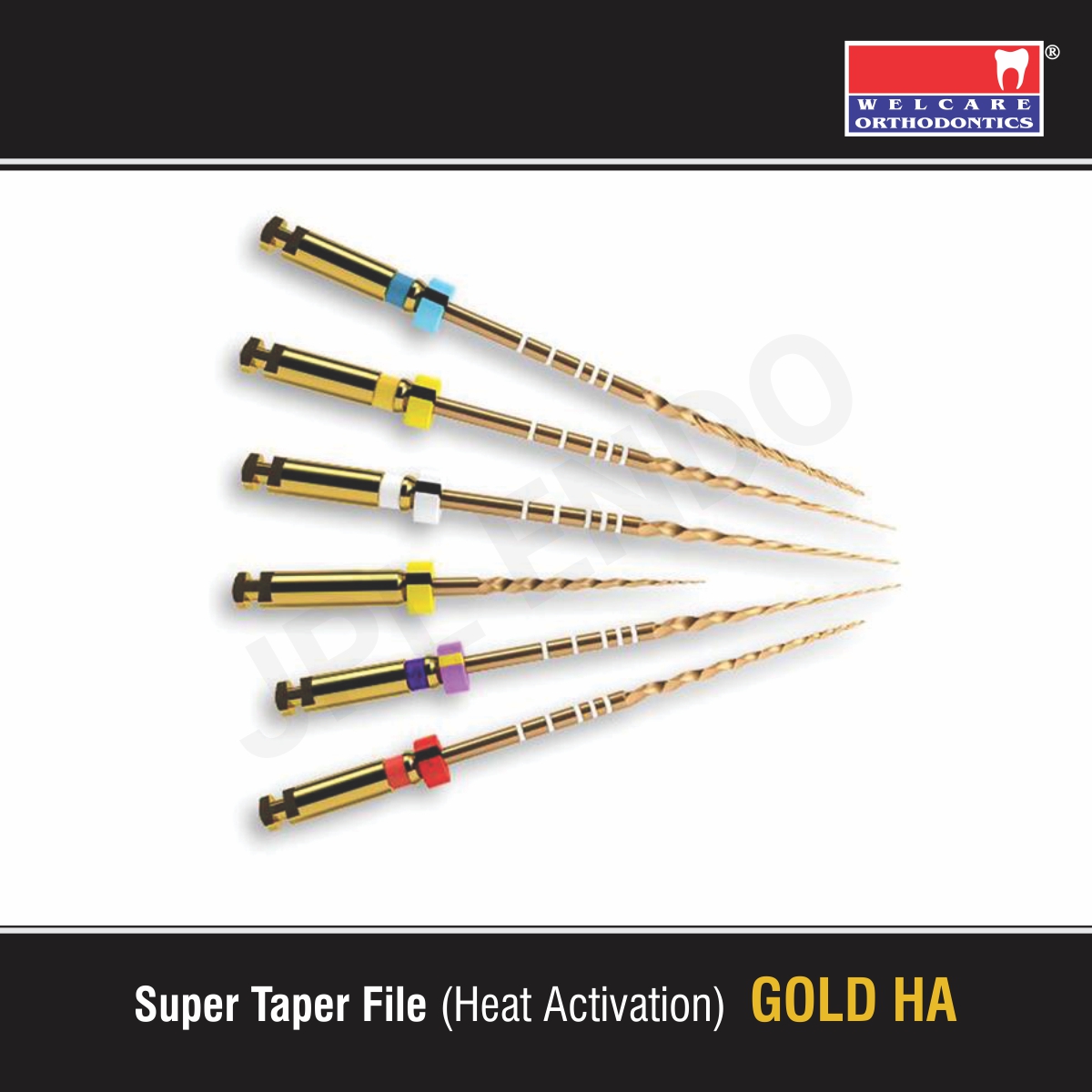 SUPER TAPER FILE (HEAT ACTIVATION) – GOLD HA (NITI ROTARY SYSTEM) – ROOT TRACER - JPL ENDO